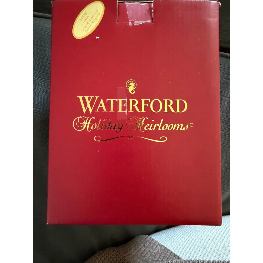 Waterford Holiday Heirlooms Santa Claus Snow Globe Limited Edition Christmas Box